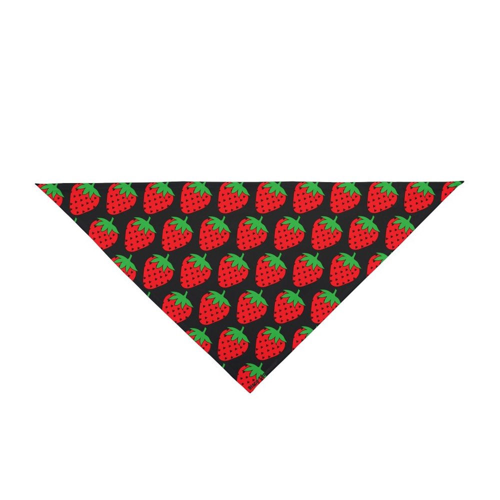 DISCO LEMONADE Strawberry Heart Pattern Fruit Black Bandana Disco Lem